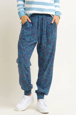 Brakeburn Abstract Spot Lounge Pants Blue Clearance