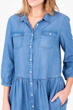 Brakeburn Aubree Shirt Dress Blue Store