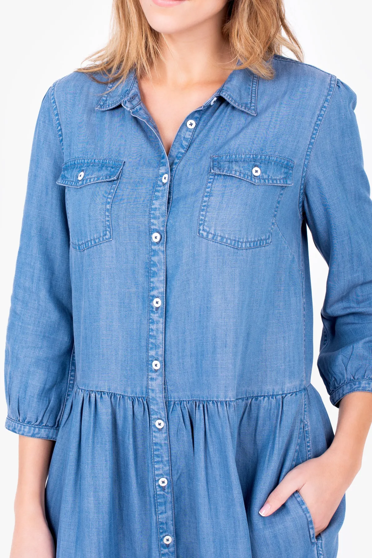 Brakeburn Aubree Shirt Dress Blue Store