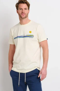 Brakeburn Bike Landscape Tee Cream New