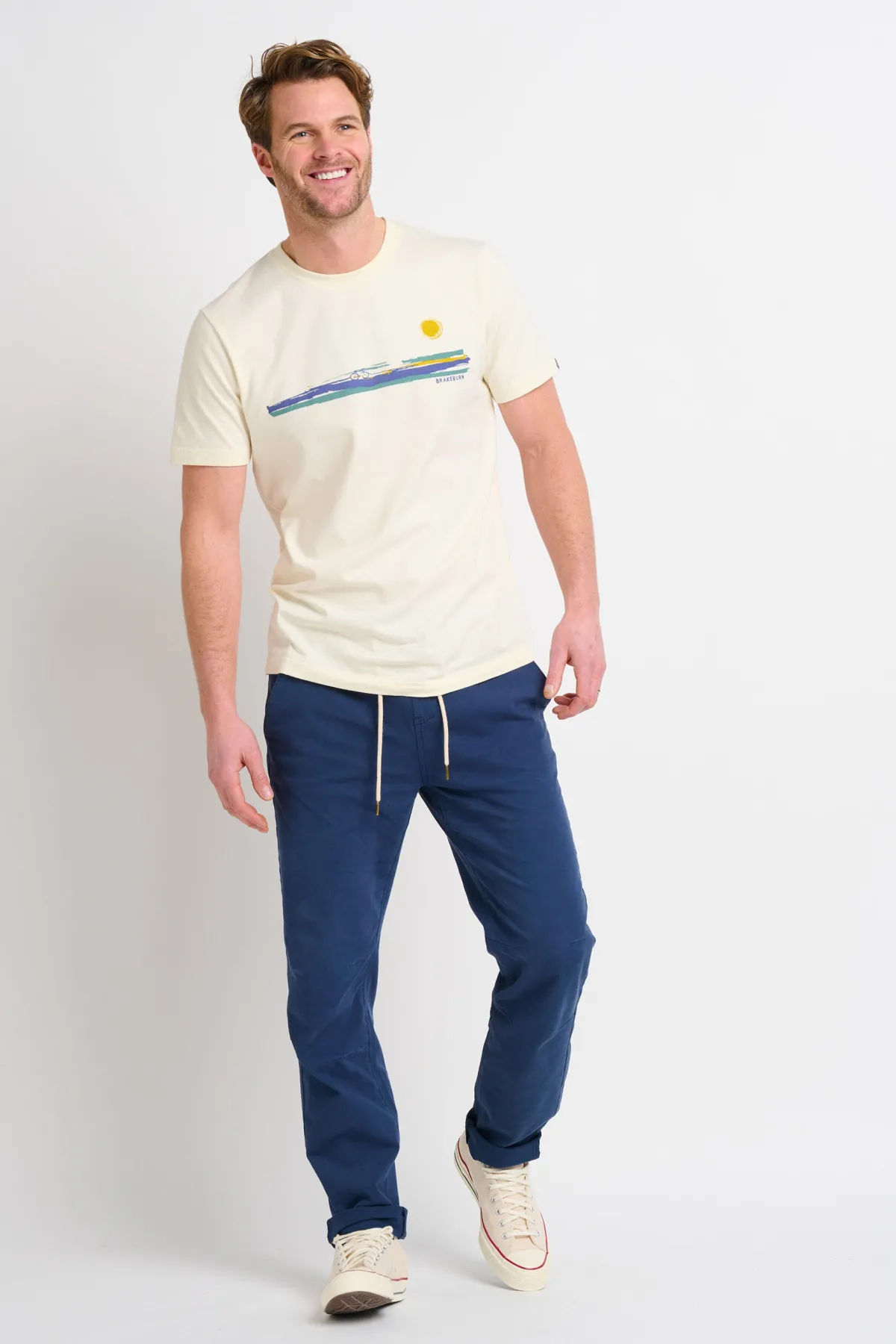 Brakeburn Bike Landscape Tee Cream New