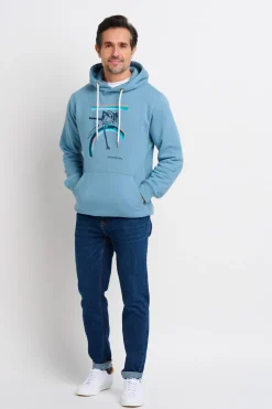Brakeburn Bikes Hoodie Blue Outlet