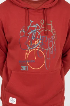 Brakeburn Bikes Hoodie Burgundy Cheap
