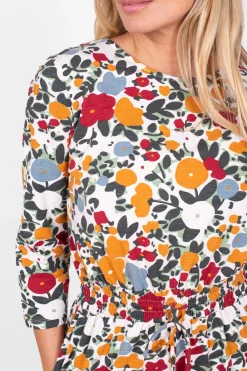 Brakeburn Bloom Floral Jumpsuit Cream Clearance