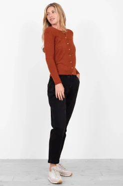 Brakeburn Bobble Cardigan Burgundy Cheap
