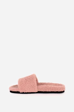 Brakeburn Borg Slider Borg Slippers Pink Fashion
