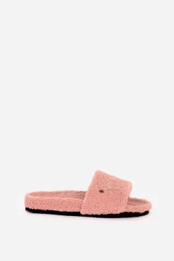 Brakeburn Borg Slider Borg Slippers Pink Fashion