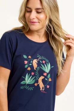 Brakeburn Botanical Tiger Tee Multicoloured Best