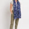 Brakeburn Bursting Blooms Scarf Blue Fashion