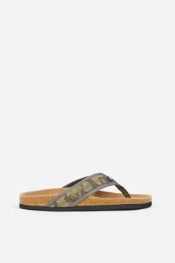 Brakeburn Camo Flip Flops Green Cheap