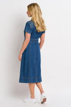 Brakeburn Caris Shirt Dress Blue Flash Sale