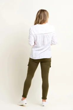 Brakeburn Cassia Embroidered Blouse White Flash Sale