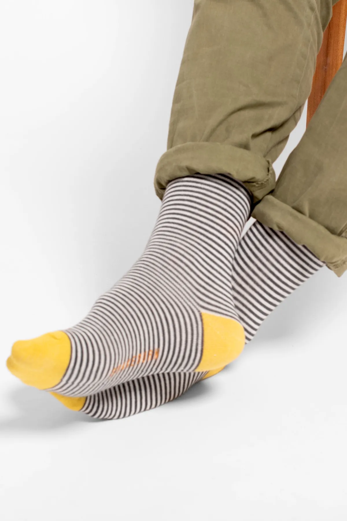Brakeburn Charcoal Stripe Socks Multicoloured Shop