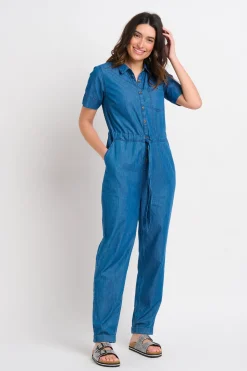 Brakeburn Charlie Jumpsuit Coral Clearance