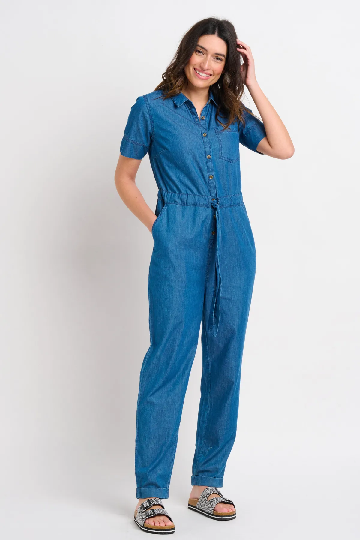 Brakeburn Charlie Jumpsuit Coral Clearance