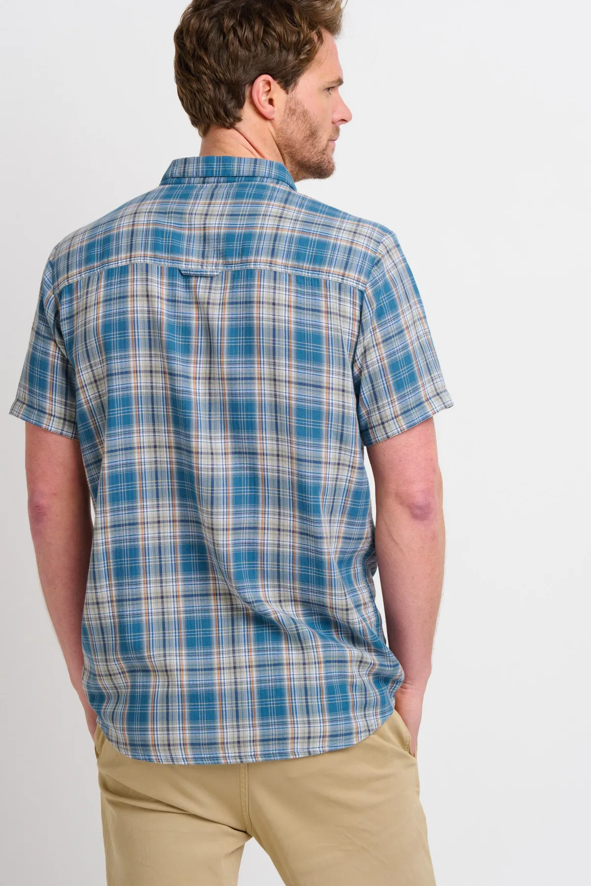 Brakeburn Checked Shirt Blue Sale