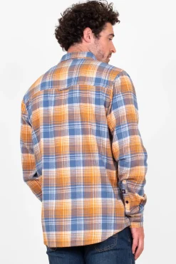 Brakeburn Checked Shirt Blue Hot