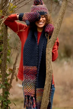 Brakeburn Chunky Space Dye Scarf Multicoloured Fashion