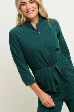 Brakeburn Cleo Cord Jumpsuit Green Best