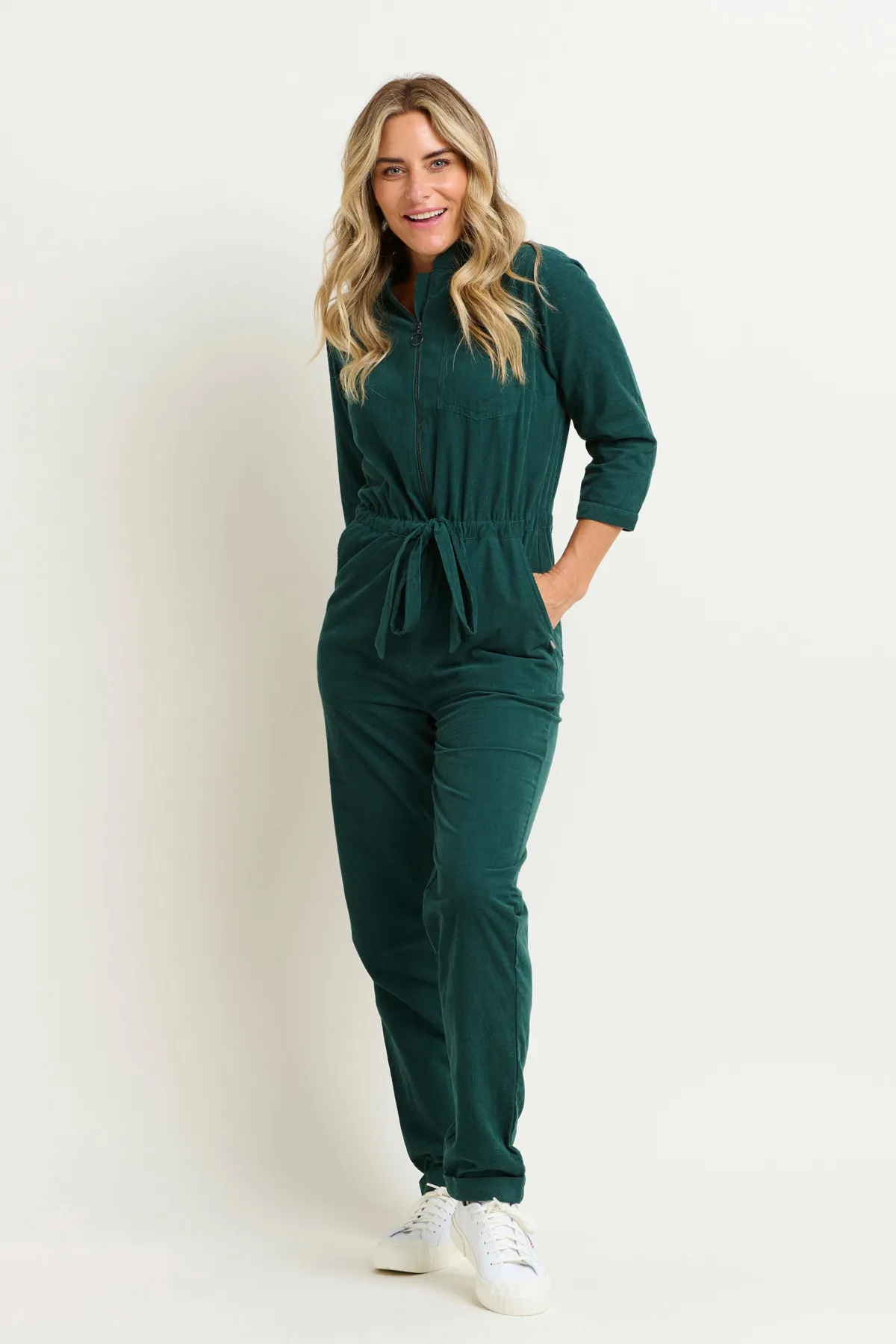 Brakeburn Cleo Cord Jumpsuit Green Best