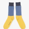 Brakeburn Colour Block Socks Blue New