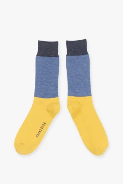 Brakeburn Colour Block Socks Blue New