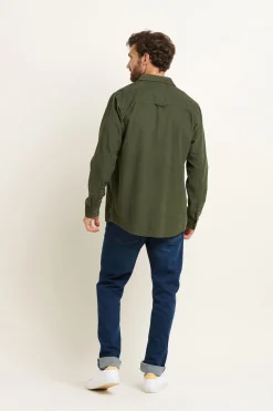 Brakeburn Corduroy Shirt Khaki Outlet
