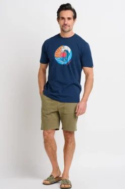 Brakeburn Crashing Waves Tee Multicoloured Discount