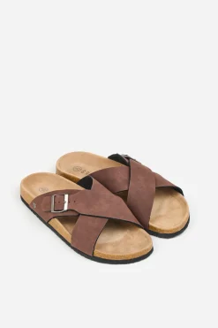 Brakeburn Cross Over Sandal Brown Outlet