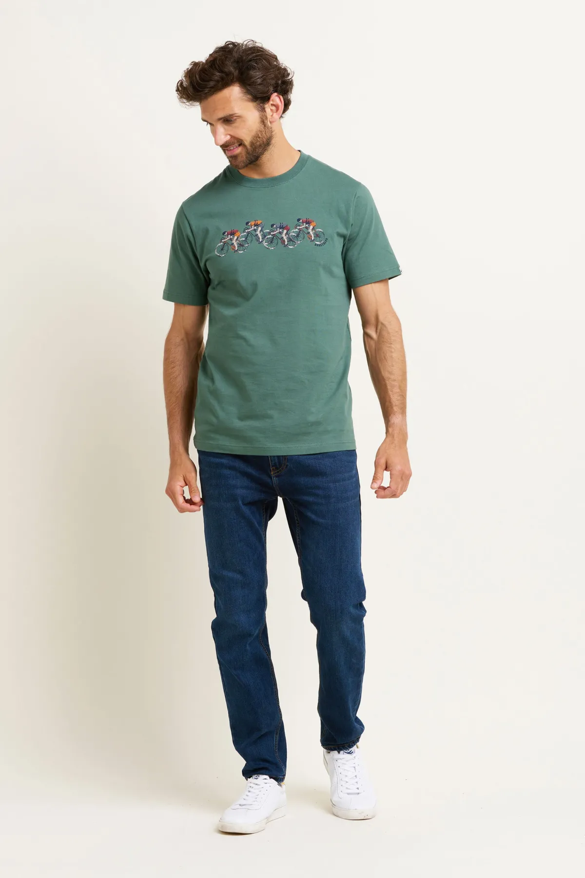 Brakeburn Cyclist Tee Green Fashion