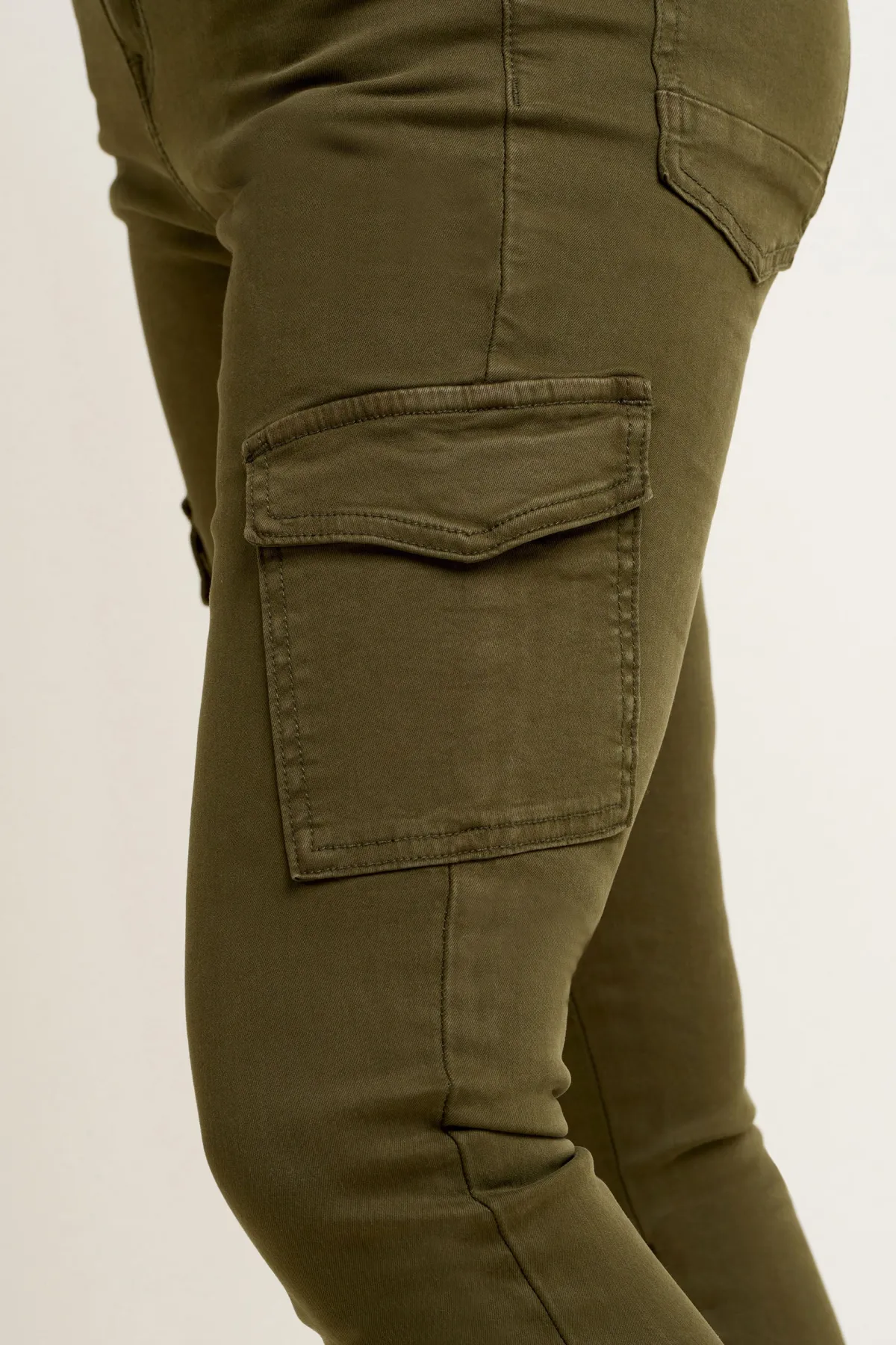 Brakeburn Dianthus Cargo Trousers Khaki Cheap
