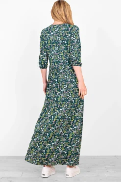 Brakeburn Ditsy Jersey Dress Green Flash Sale