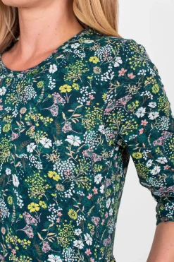 Brakeburn Ditsy Jersey Dress Green Flash Sale