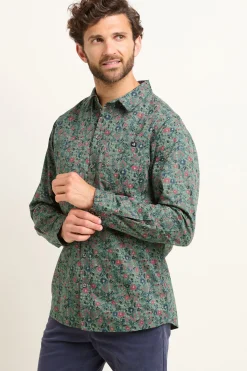 Brakeburn Ditsy Shirt Green Shop