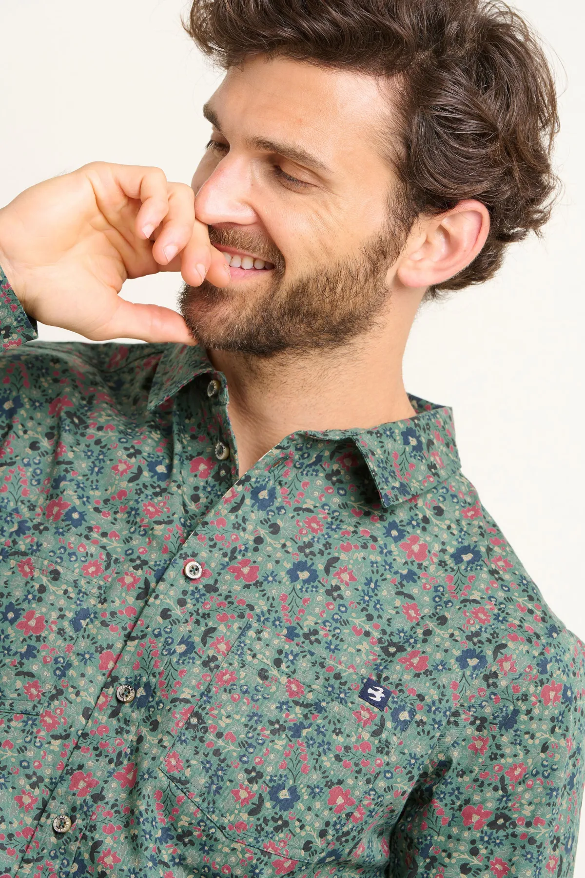 Brakeburn Ditsy Shirt Green Shop