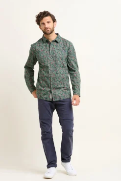 Brakeburn Ditsy Shirt Green Shop