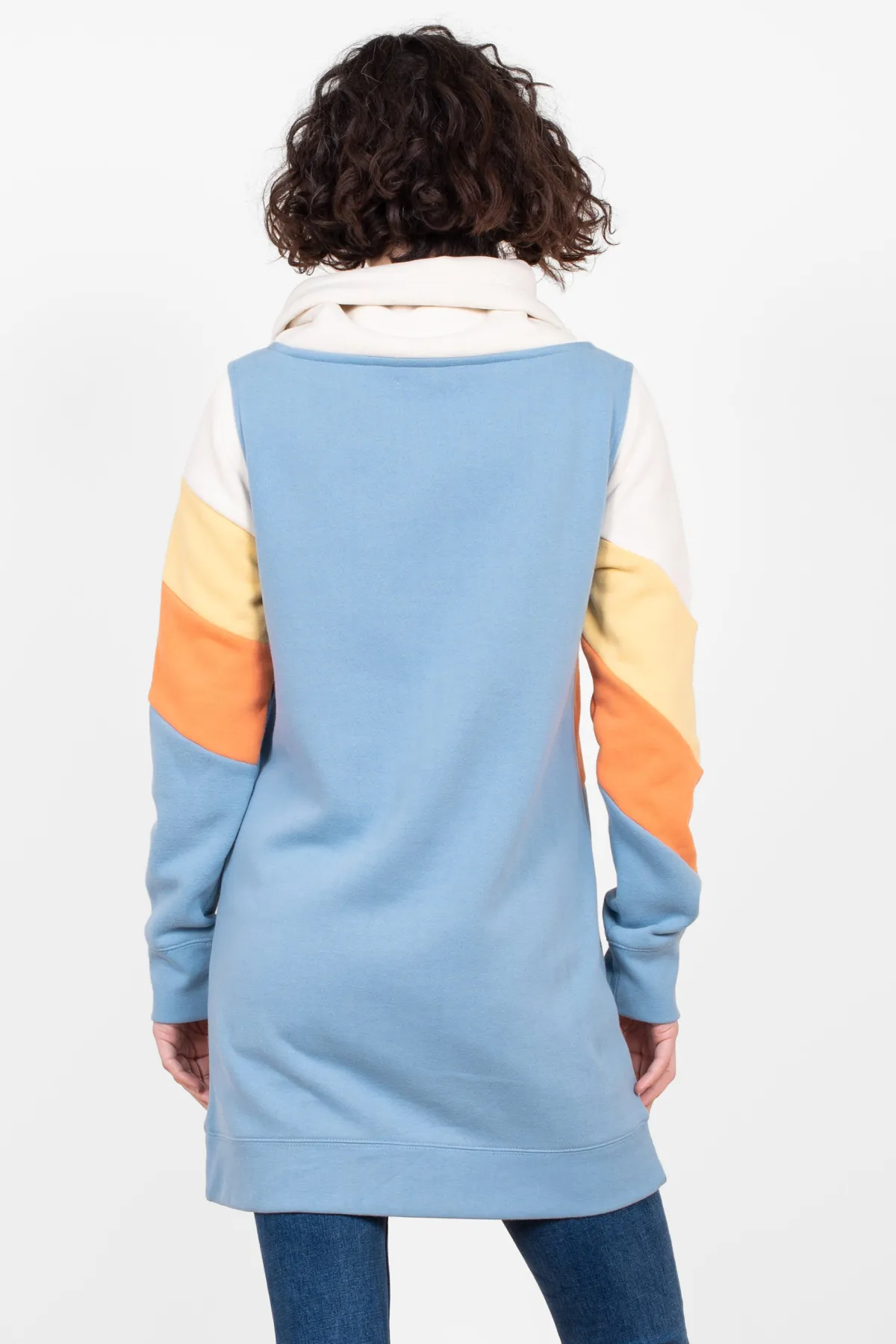 Brakeburn Drew Colourblock Sweatshirt Blue Sale