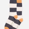 Brakeburn Ecru Stripe Socks Grey Cheap