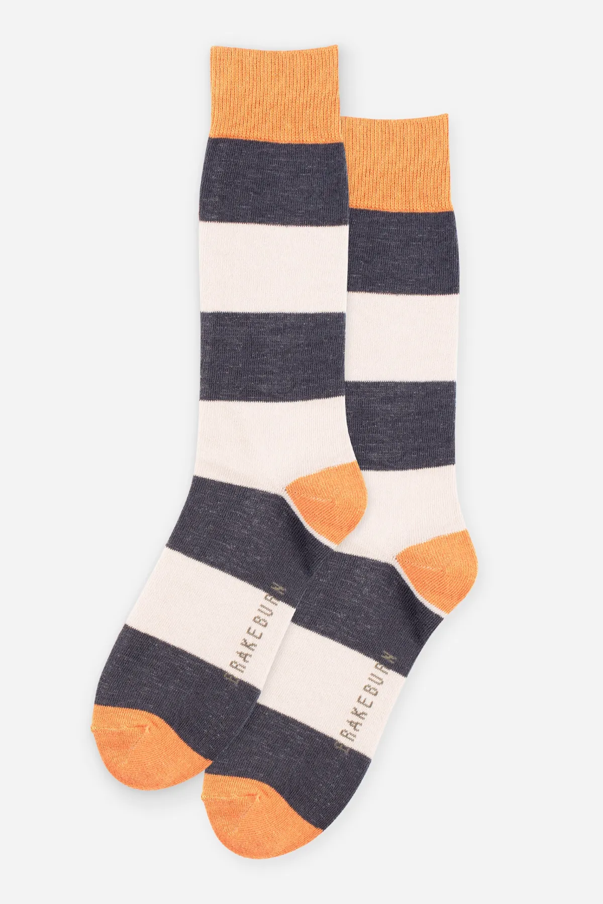 Brakeburn Ecru Stripe Socks Grey Cheap