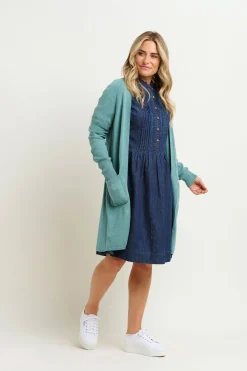 Brakeburn Edge To Edge Cardigan Blue Hot