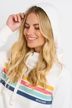 Brakeburn Elise Stripe Hoodie Multicoloured Hot