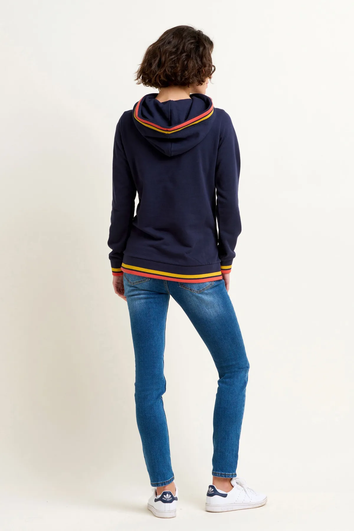 Brakeburn Elise Tipping Hoodie Navy Outlet