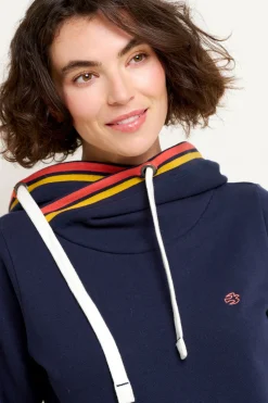 Brakeburn Elise Tipping Hoodie Navy Outlet