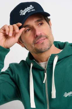 Brakeburn Embroidered Cap Navy Discount