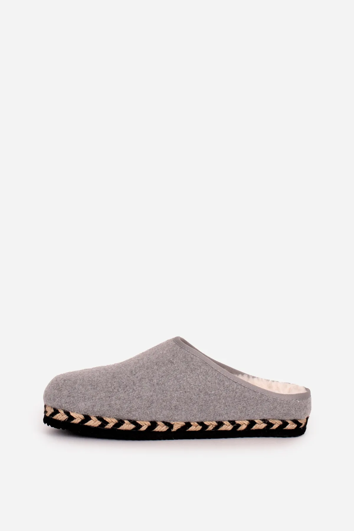 Brakeburn Felt Slip On Slipper Grey New