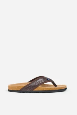 Brakeburn Flip Flops Brown New