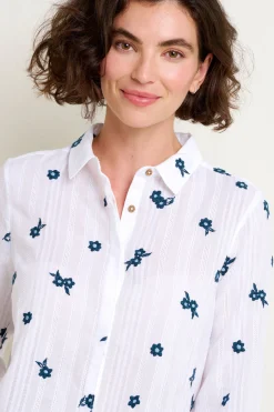 Brakeburn Flora Shirt Navy Store