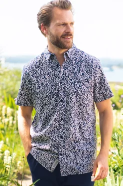 Brakeburn Floral Trail Shirt Navy Fashion