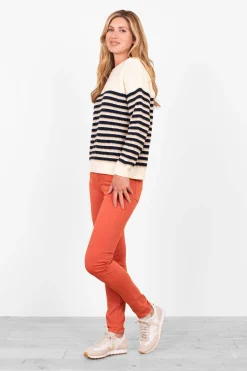 Brakeburn Garment Dyed Trouser Coral New