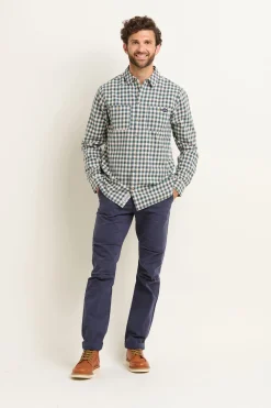 Brakeburn Gingham Shirt Cream Best